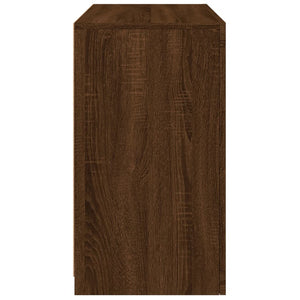 Credenza con Luci LED Rovere Marrone 60,5x37x67 cm