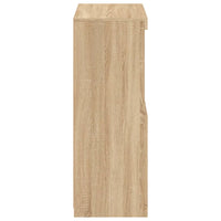 Armadietto con Luci LED Rovere Sonoma in Legno Multistrato 836625