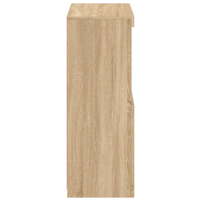 Armadietto con Luci LED Rovere Sonoma in Legno Multistrato 836625