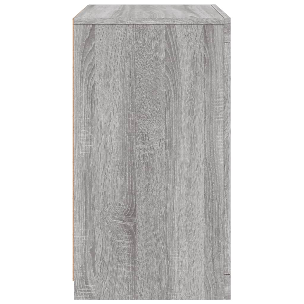 Armadietto con Luci LED Grigio Sonoma in Legno Multistrato 836640