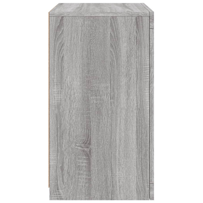 Armadietto con Luci LED Grigio Sonoma in Legno Multistrato 836640