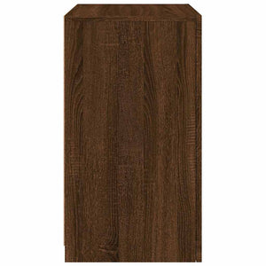 Armadietto con Luci LED Rovere Marrone in Legno Multistrato 836642