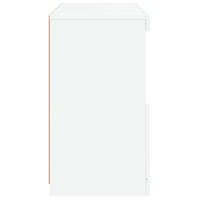 Credenza cassettiera cassettiera mobile contenitore organizer cucina soggiorno soggiorno con luci a LED 60 x 37 x 67 cm bianco 02_0029857