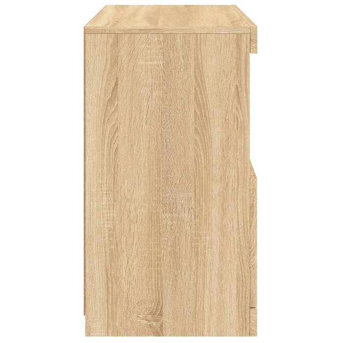 Credenza con Luci LED Rovere Sonoma 60x37x67 cm 836653