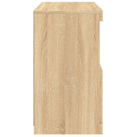 Credenza con Luci LED Rovere Sonoma 60x37x67 cm 836653