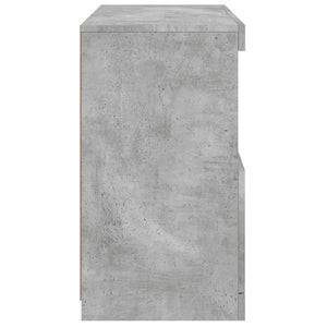 Credenza con Luci LED Grigio Cemento 60x37x67 cm 836654