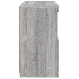 Credenza con Luci LED Grigio Sonoma 60x37x67 cm 836656