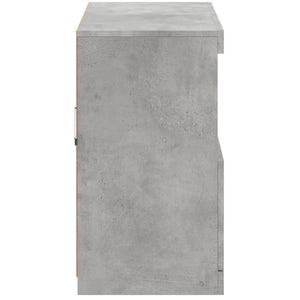 Credenza con Luci LED Grigio Cemento 81x37x67 cm 836661