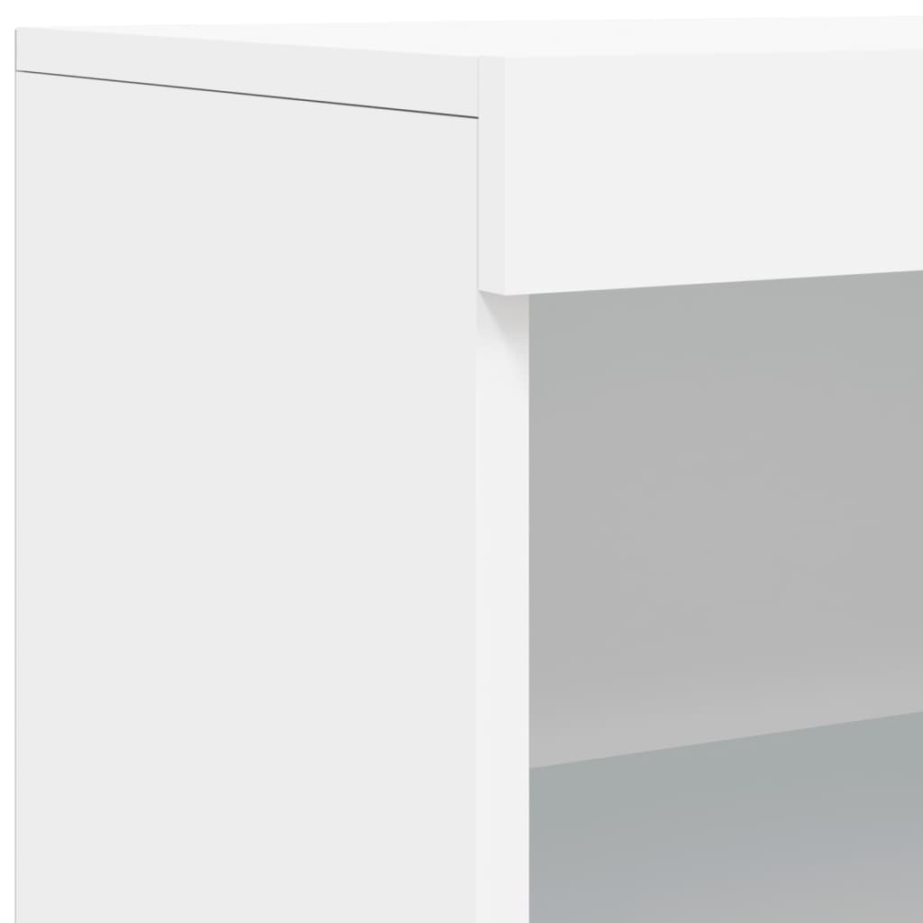 Credenza con Luci LED Bianca 60,5x37x100 cm 836665