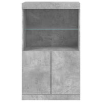 Credenza con Luci LED Grigio Cemento 60,5x37x100 cm 836668