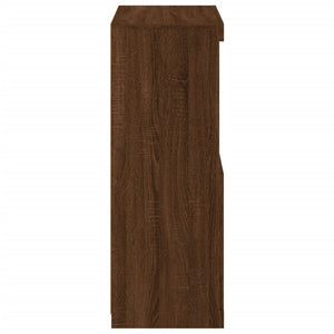 Credenza con Luci LED Rovere Marrone 60,5x37x100 cm 836671
