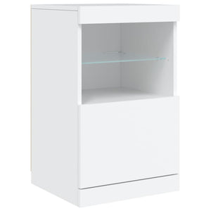 Credenza con Luci LED Bianca 41x37x67 cm 836679