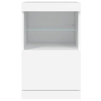 Credenza con Luci LED Bianca 41x37x67 cm 836679