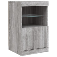 Credenza con Luci LED Grigio Sonoma 41x37x67 cm 836684