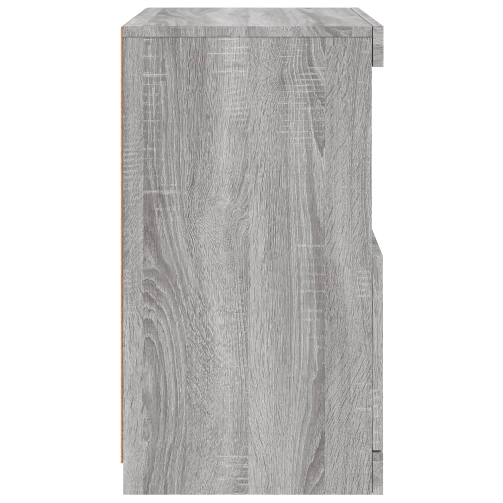 Credenza con Luci LED Grigio Sonoma 41x37x67 cm 836684