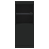 Credenza con Luci -Buffet-Armadio da cucina Nera 41x37x100 cm 685070