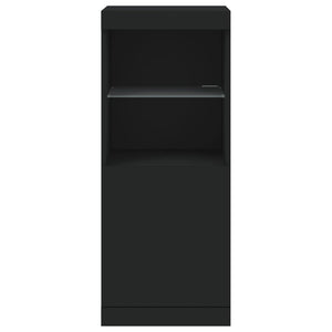 Credenza con Luci -Buffet-Armadio da cucina Nera 41x37x100 cm 685070