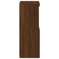 Credenza con Luci LED Rovere Marrone 41x37x100 cm 836692