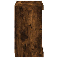 Credenza con Luci LED Rovere Fumo 60,5x37x67 cm 836697