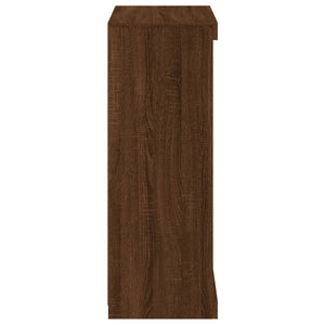 Credenza con Luci LED Rovere Marrone 60,5x37x100 cm 836713