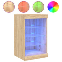 Credenza con Luci LED Rovere Sonoma 41x37x67 cmcod mxl 110299