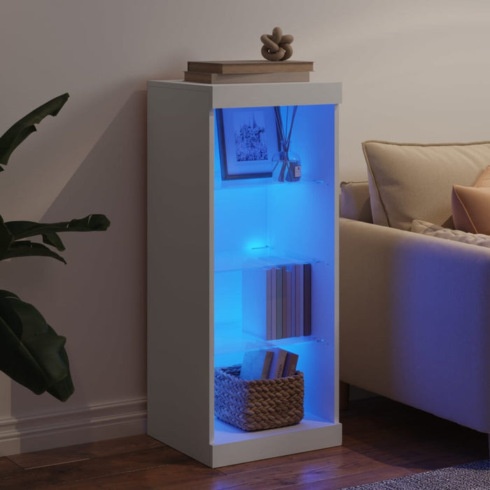 Credenza con Luci LED Bianca 41x37x100 cm 836728