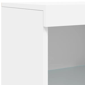 Credenza con Luci LED Bianca 41x37x100 cm 836728