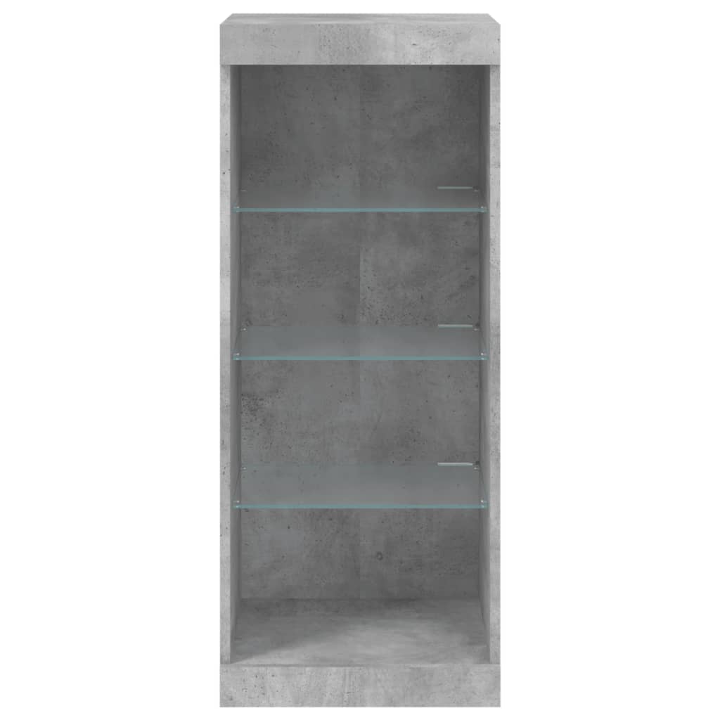 Credenza con Luci LED Grigio Cemento 41x37x100 cm 836731