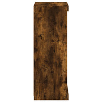 Credenza con Luci LED Rovere Fumo 41x37x100 cm 836732