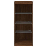 Credenza con Luci LED Rovere Marrone 41x37x100 cm 836734