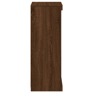 Credenza con Luci LED Rovere Marrone 41x37x100 cm 836734