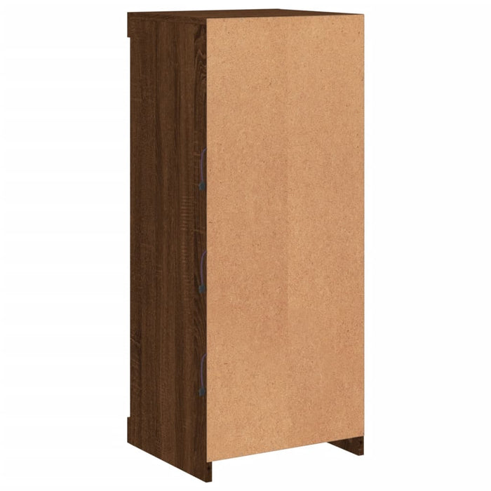 Credenza con Luci LED Rovere Marrone 41x37x100 cm 836734