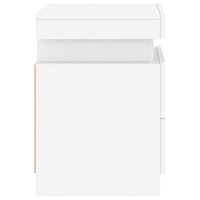 Comodino con Luci LED Bianco 35x39x55 cm 836749