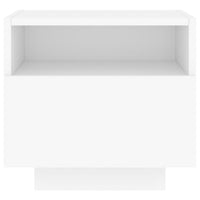 Comodino con Luci LED Bianco 40x39x37 cm 836798
