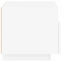 Comodino con Luci LED Bianco 40x39x37 cm 836798