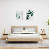 Comodini con Luci LED 2pz Rovere Sonoma 40x39x37 cm 836803