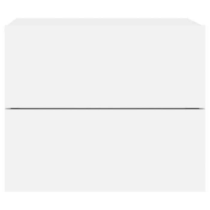 Comodino a Parete-Tavolino da notte con Luci LED Bianco 983630