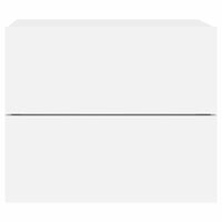 Comodino a Parete con Luci LED Bianco 836812