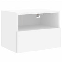 Mobile TV a Parete Bianco 40x30x30 cm in Legno Multistrato 836840