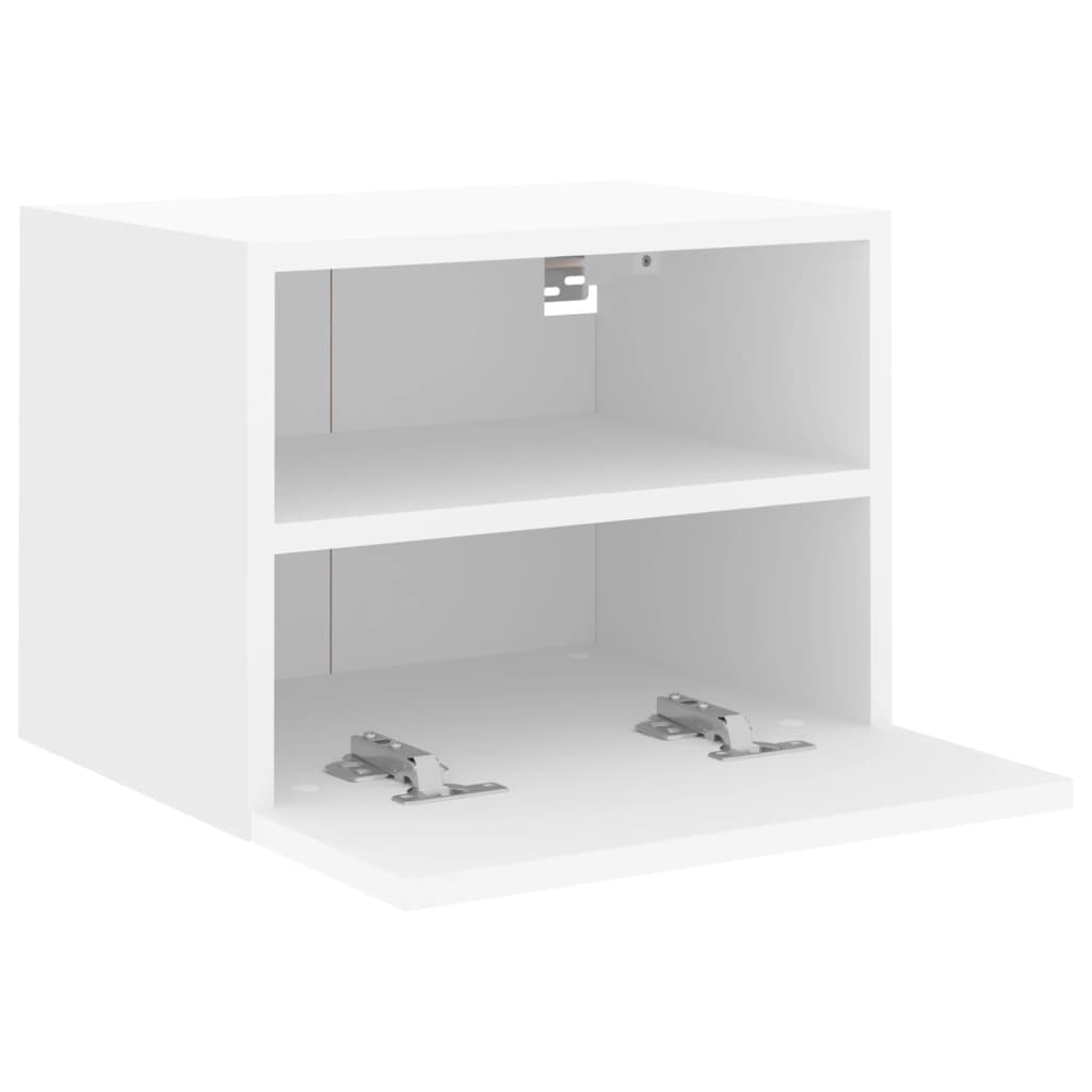 Mobile TV a Parete Bianco 40x30x30 cm in Legno Multistrato 836840
