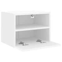 Mobile TV a Parete Bianco 40x30x30 cm in Legno Multistrato 836840