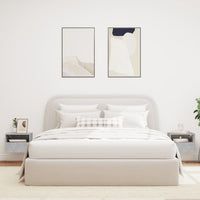 Mobili TV Muro 2pz Grigio Cemento 40x30x30 cm Legno Multistrato 836847