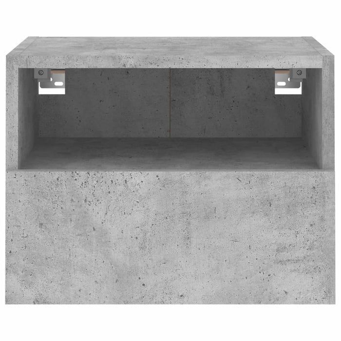 Mobili TV Muro 2pz Grigio Cemento 40x30x30 cm Legno Multistrato 836847