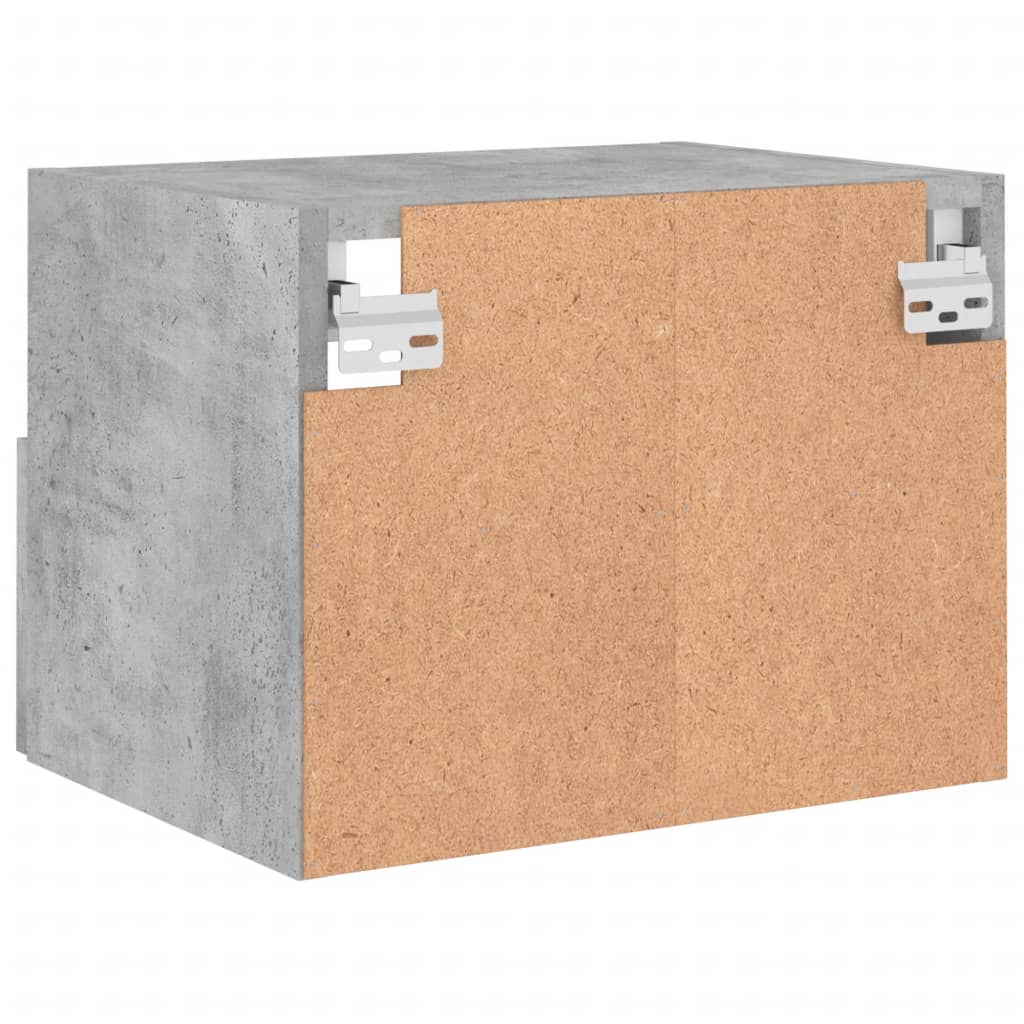 Mobili TV Muro 2pz Grigio Cemento 40x30x30 cm Legno Multistrato 836847