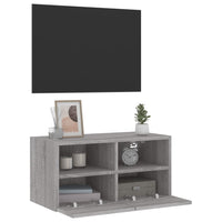 Mobile TV a Parete-Mobile TV a Muro Grigio Sonoma 60x30x30 cm Legno Multistrato