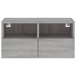 Mobile TV a Parete-Mobile TV a Muro Grigio Sonoma 60x30x30 cm Legno Multistrato