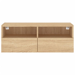 Mobile TV a Parete-Mobile TV a Muro Rovere Sonoma 80x30x30 cm Legno Multistrato