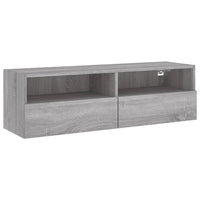 Mobile TV a Parete-Mobile TV a Muro Grigio Sonoma 100x30x30 cm Legno Multistrato