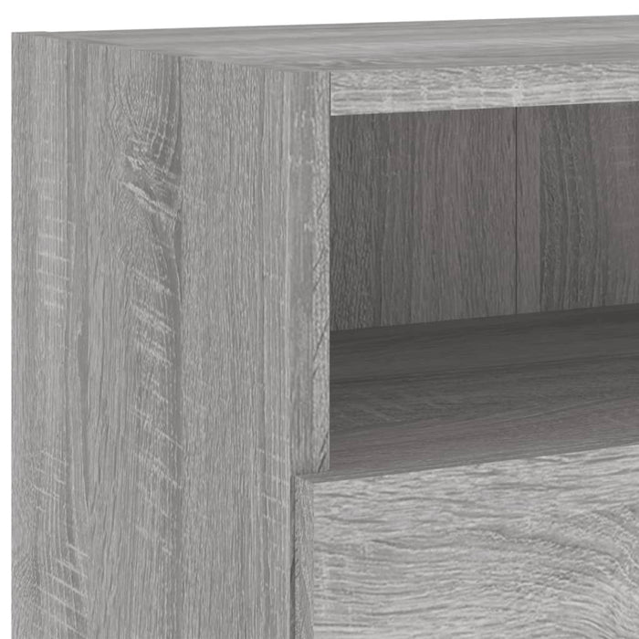 Mobile TV a Parete Grigio Sonoma 100x30x30 cm Legno Multistrato 836892