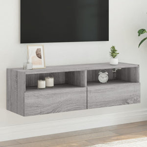 Mobile TV a Parete-Mobile TV a Muro Grigio Sonoma 100x30x30 cm Legno Multistrato